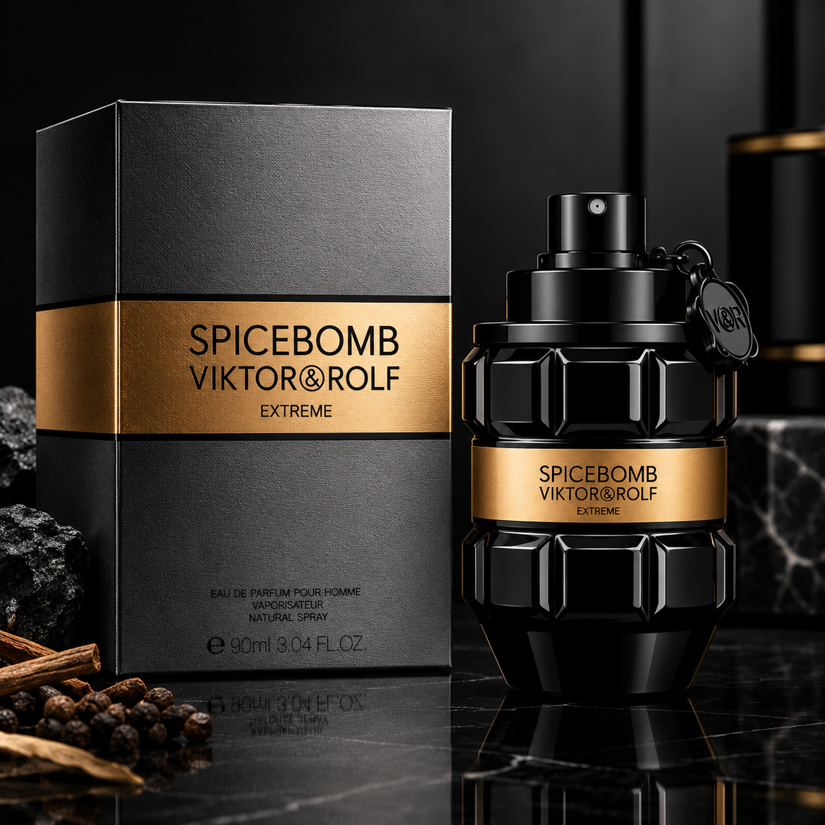 Product Title: Viktor & Rolf Spicebomb Extreme EDP for Men 3.0 oz / 90ml – VR659706