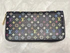 Louis Vuitton x Murakami Black Multicolor Monogram Zippy Long Wallet – Fuchsia
