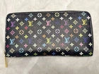 Louis Vuitton x Murakami Black Multicolor Monogram Zippy Long Wallet – Fuchsia