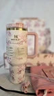 Stanley x LoveShackFancy Floral Pink Quencher H2.0 FlowState Tumbler 40 oz