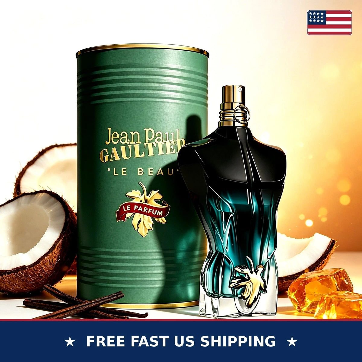Jean Paul Gaultier Le Beau Le Parfum EDP Spray for Men 4.2 oz / 125 ml – New & Sealed