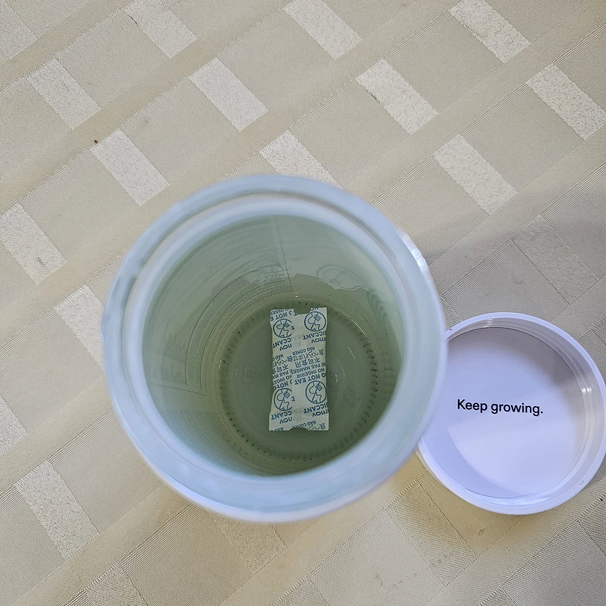 Empty White Supplement Glass Bottles with Lids – 120 Capsule Size, Used