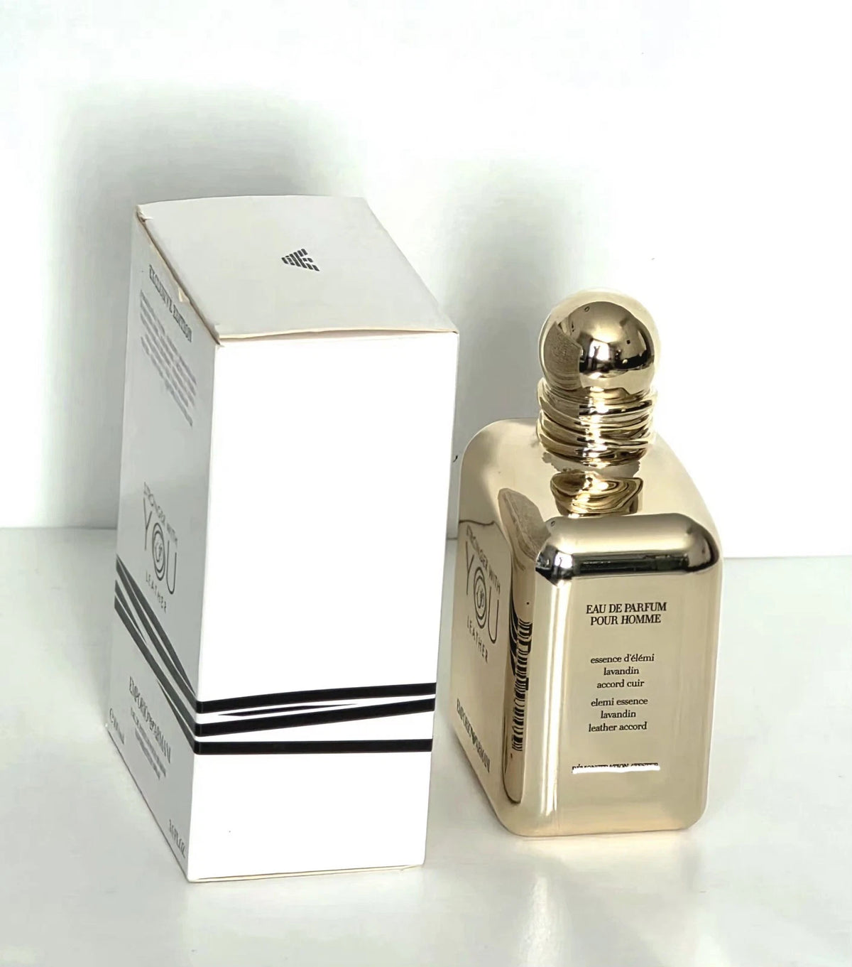 Armani Stronger With You Leather Exv&Edtn Edp 100ml Spray Men.