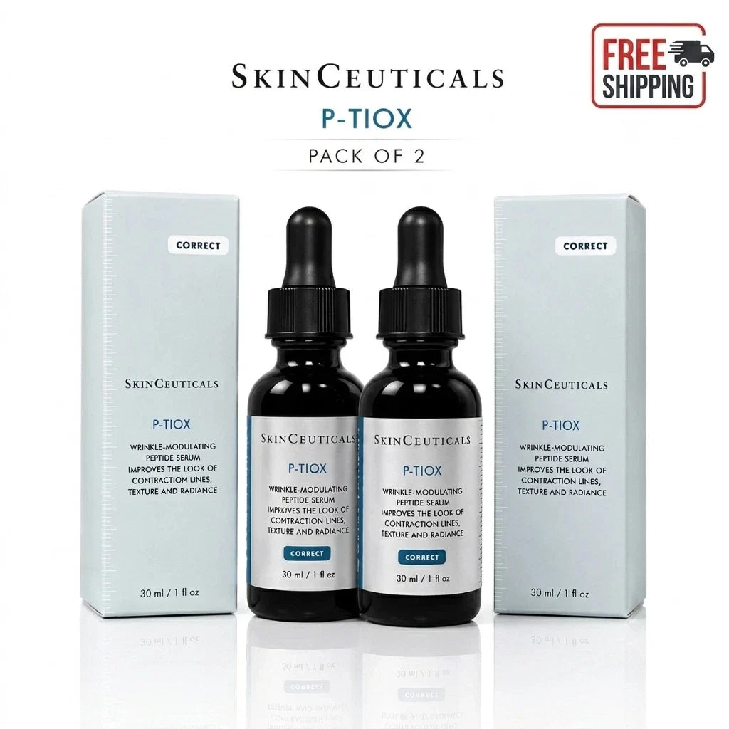 2X SkinCeuticals P-TIOX Wrinkle Modulating Peptide Serum 30ml / 1 oz Each