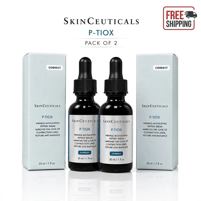 2X SkinCeuticals P-TIOX Wrinkle Modulating Peptide Serum 30ml / 1 oz Each