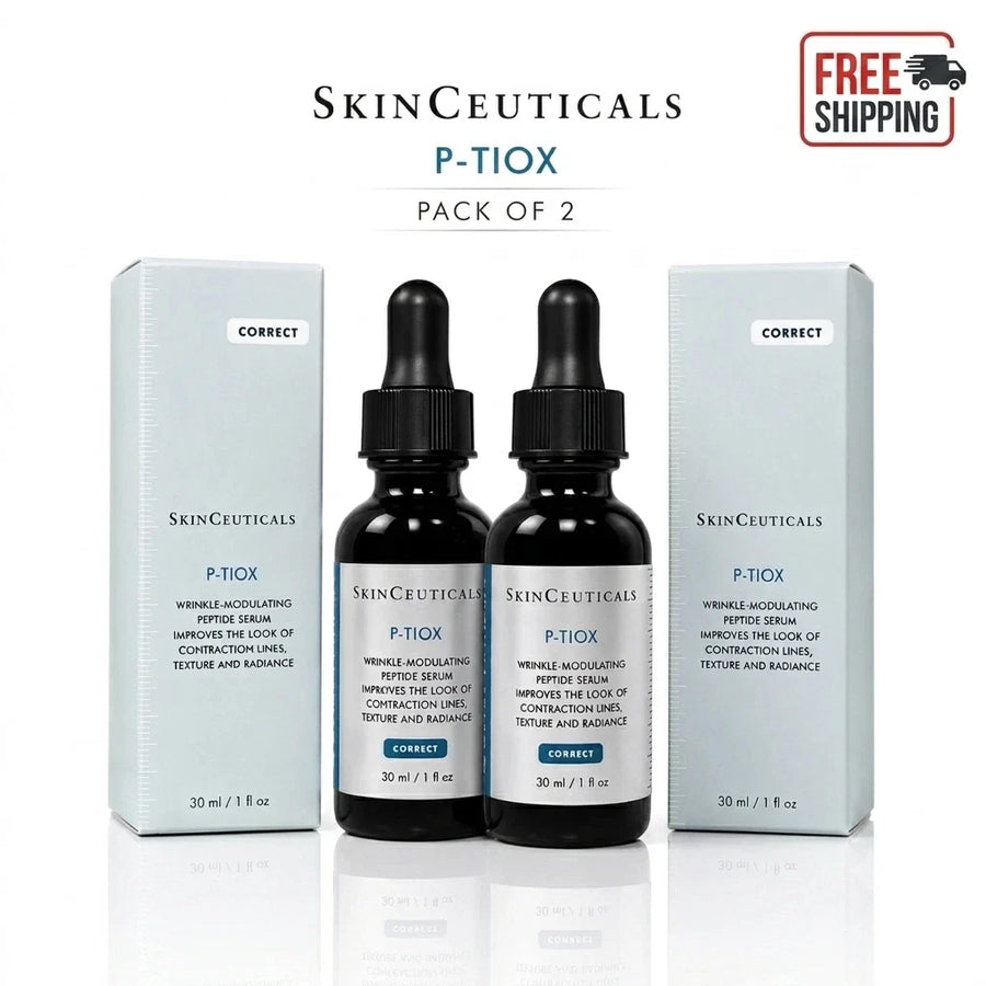 2X SkinCeuticals P-TIOX Wrinkle Modulating Peptide Serum 30ml / 1 oz Each