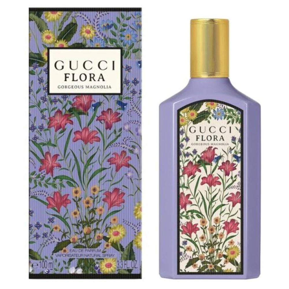 Gucci Flora Gorgeous Magnolia Eau de Parfum EDP for Women 100ml / 3.4 oz – Luxury Fragrance