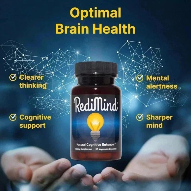 Product Title: RediMind Brain Supplement 30 Vegetable Capsules – Cognitive Support Formula