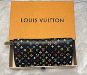 Louis Vuitton x Murakami Black Multicolor Monogram Zippy Long Wallet – Fuchsia