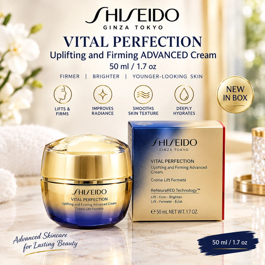 Shiseido Vital Perfection Uplifting and Firming Advanced Cream 1.7 oz / 50 ml NIB