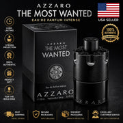 Azzaro The Most Wanted Eau de Parfum Intense 100ml 3.4 oz for Men – New Sealed – Genuine