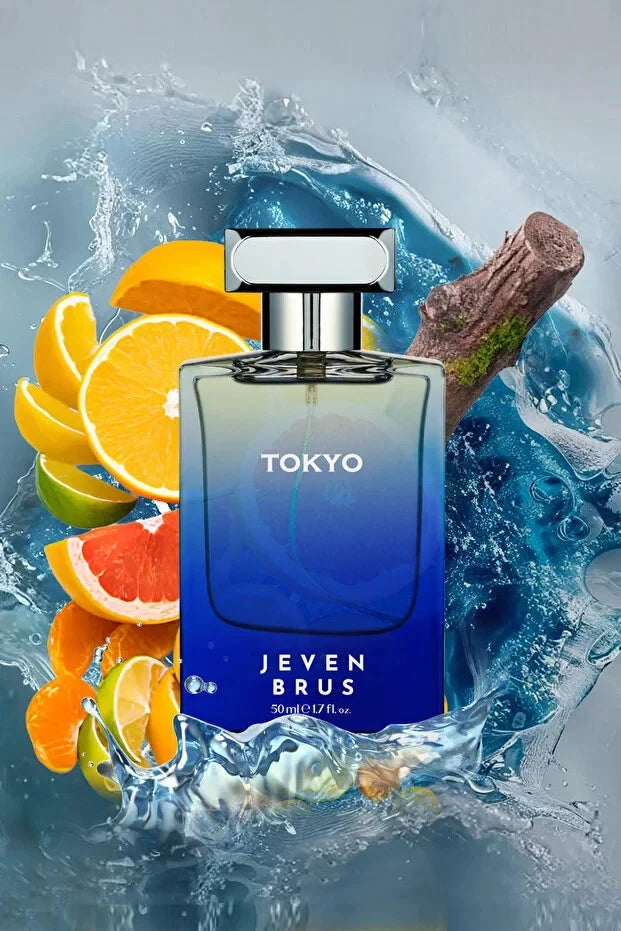 Jeven Brus Tokyo Eau de Parfum for Men 50ml – Fresh Woody Fragrance